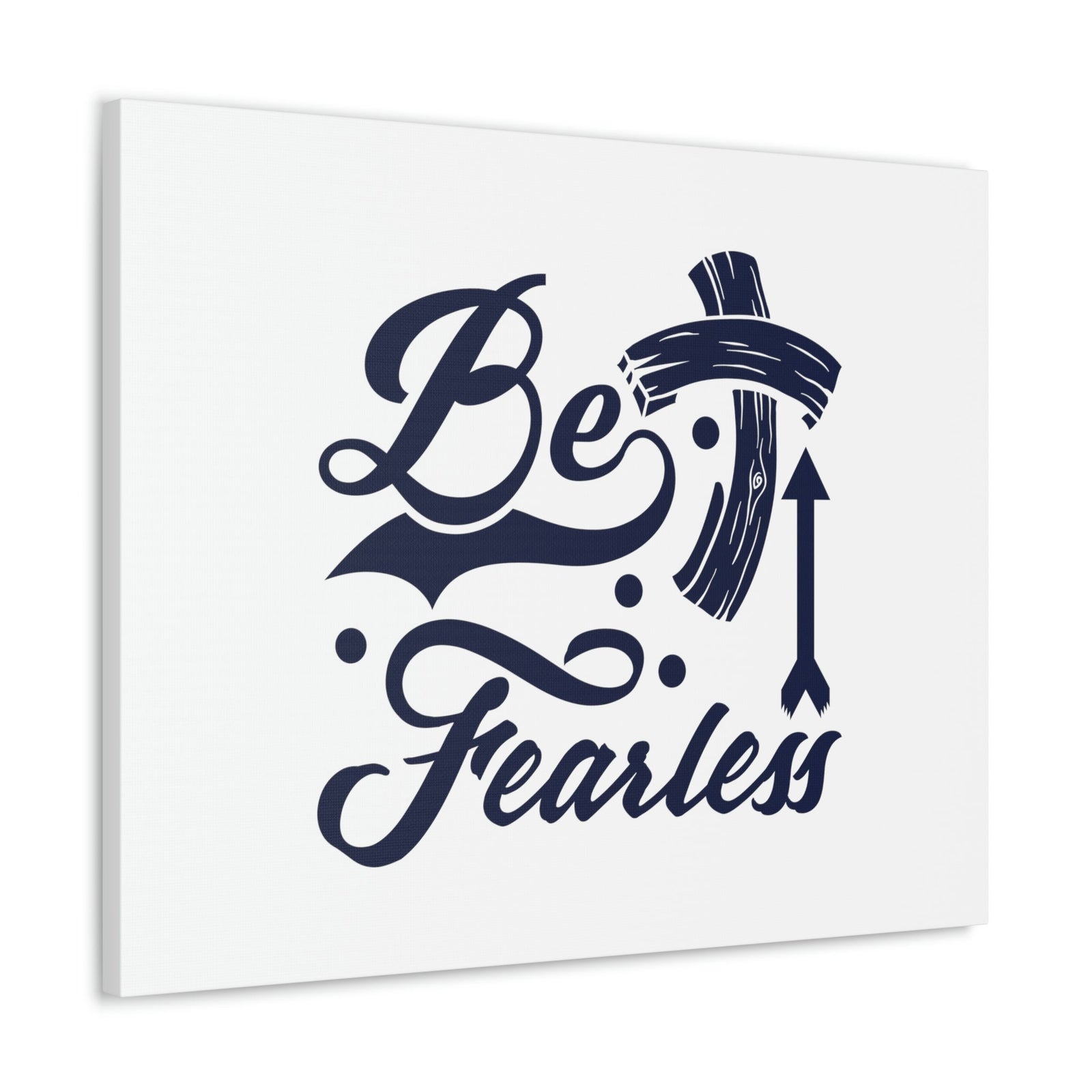 Scripture Walls Be Fearless 2 Timothy 1:7 Blue Cross Christian Wall Art Bible Verse Print Ready to Hang Unframed-Express Your Love Gifts