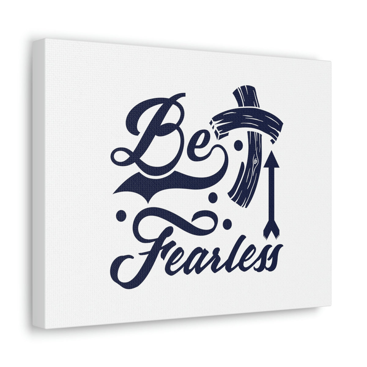 Scripture Walls Be Fearless 2 Timothy 1:7 Blue Cross Christian Wall Art Bible Verse Print Ready to Hang Unframed-Express Your Love Gifts