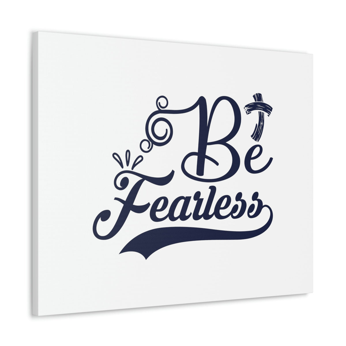 Scripture Walls Be Fearless Isaiah 41:10 Blue Cross Christian Wall Art Bible Verse Print Ready to Hang Unframed-Express Your Love Gifts