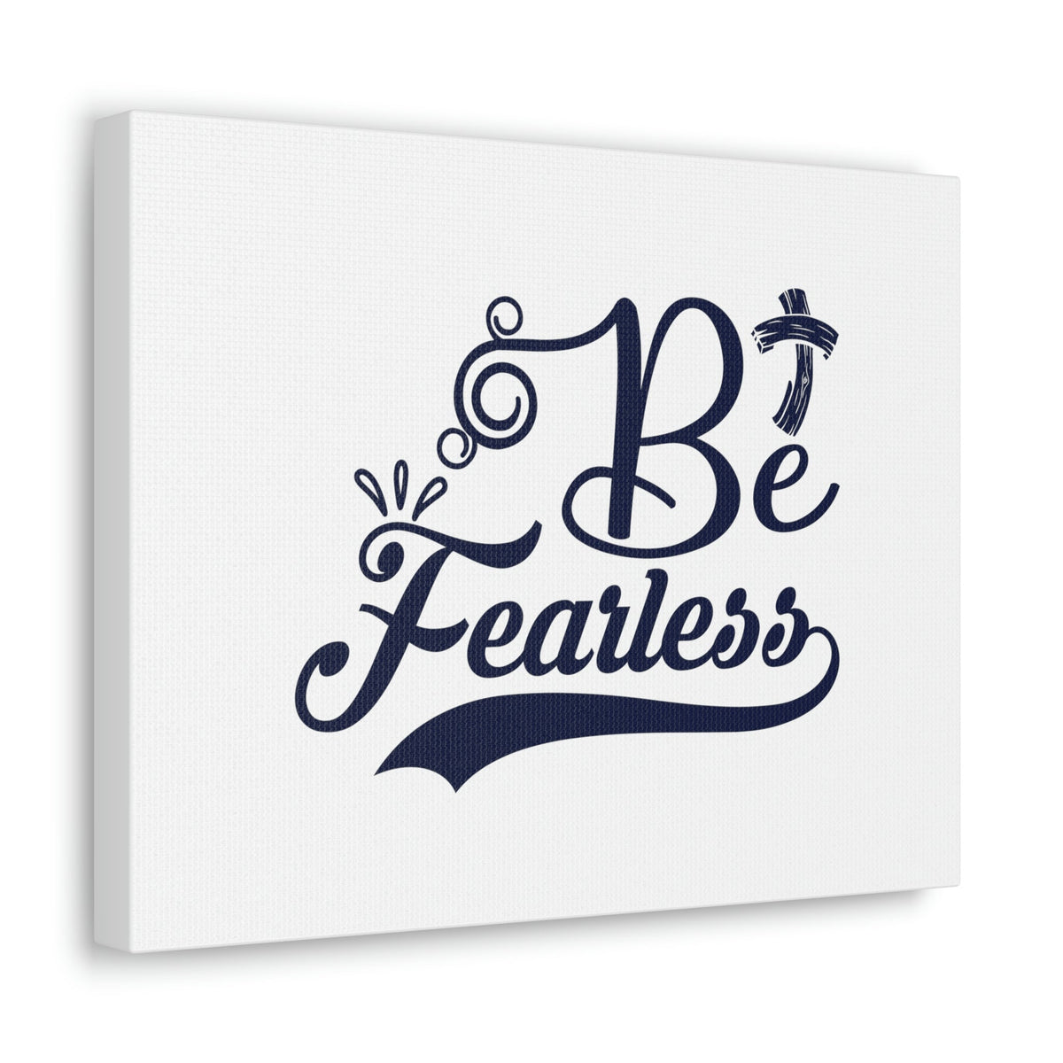 Scripture Walls Be Fearless Isaiah 41:10 Blue Cross Christian Wall Art Bible Verse Print Ready to Hang Unframed-Express Your Love Gifts