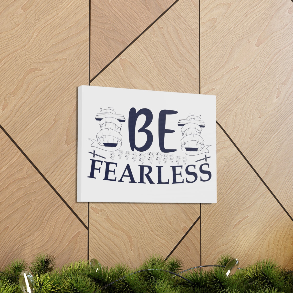 Scripture Walls Be Fearless Psalm 46:2 Christian Wall Art Print Ready to Hang Unframed-Express Your Love Gifts