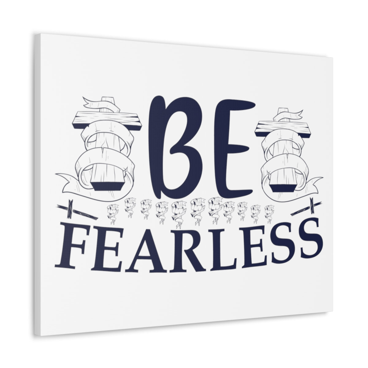 Scripture Walls Be Fearless Psalm 46:2 Christian Wall Art Print Ready to Hang Unframed-Express Your Love Gifts