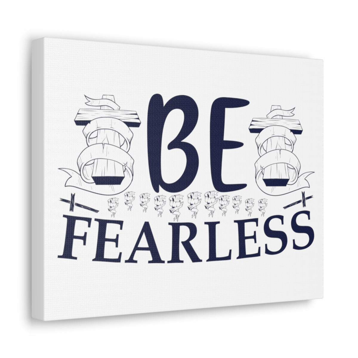 Scripture Walls Be Fearless Psalm 46:2 Christian Wall Art Print Ready to Hang Unframed-Express Your Love Gifts