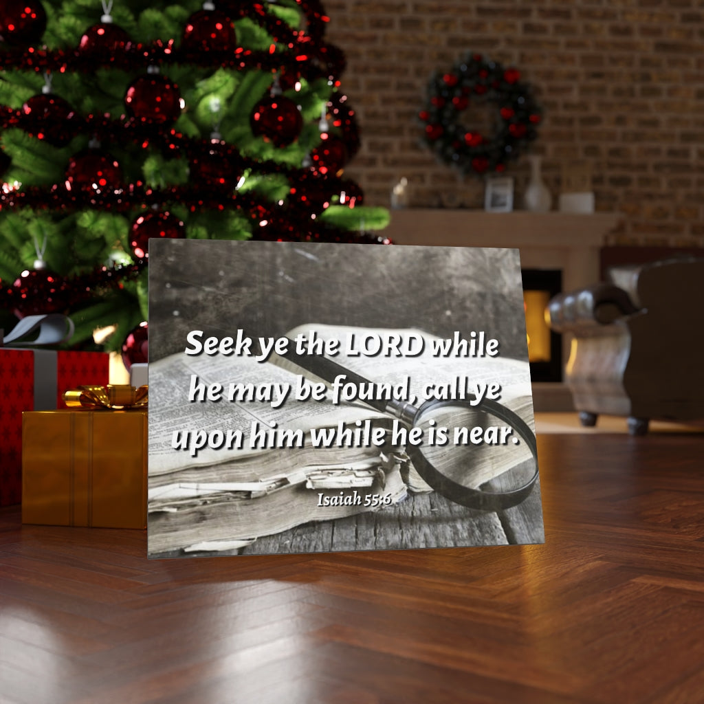 Scripture Walls Be Found Isaiah 55:6 Bible Verse Canvas Christian Wall Art Ready to Hang Unframed-Express Your Love Gifts