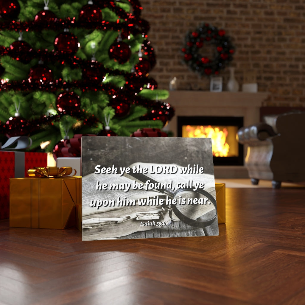 Scripture Walls Be Found Isaiah 55:6 Bible Verse Canvas Christian Wall Art Ready to Hang Unframed-Express Your Love Gifts