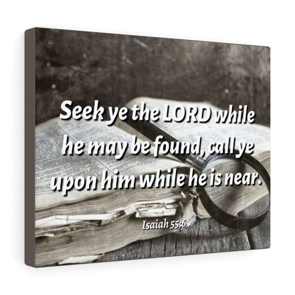 Scripture Walls Be Found Isaiah 55:6 Bible Verse Canvas Christian Wall Art Ready to Hang Unframed-Express Your Love Gifts