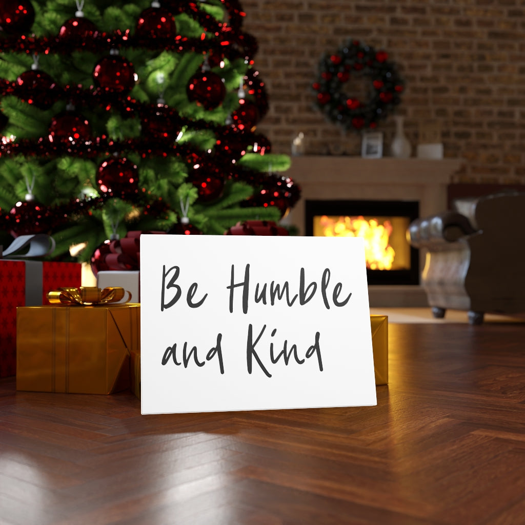 Scripture Walls Be Humble And Kind Bible Verse Canvas Christian Wall Art Ready to Hang Unframed-Express Your Love Gifts