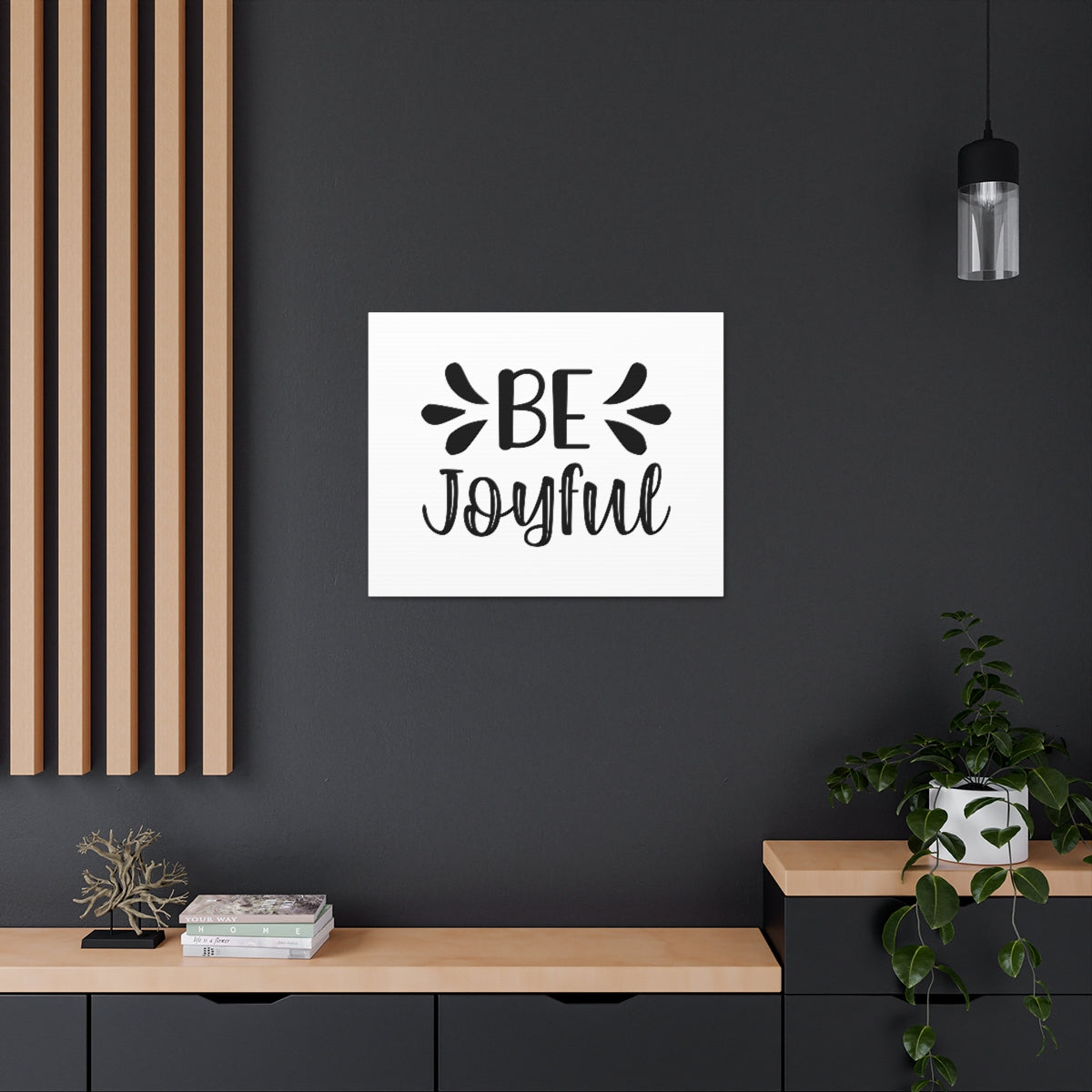 Scripture Walls Be Joyful Psalm 16:11 White Christian Wall Art Bible Verse Print Ready to Hang Unframed-Express Your Love Gifts