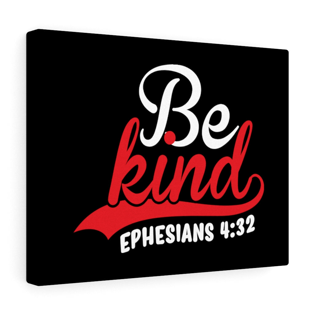 Scripture Walls Be Kind Red Ephesians 4:32 Bible Verse Canvas Christian Wall Art Ready to Hang Unframed-Express Your Love Gifts