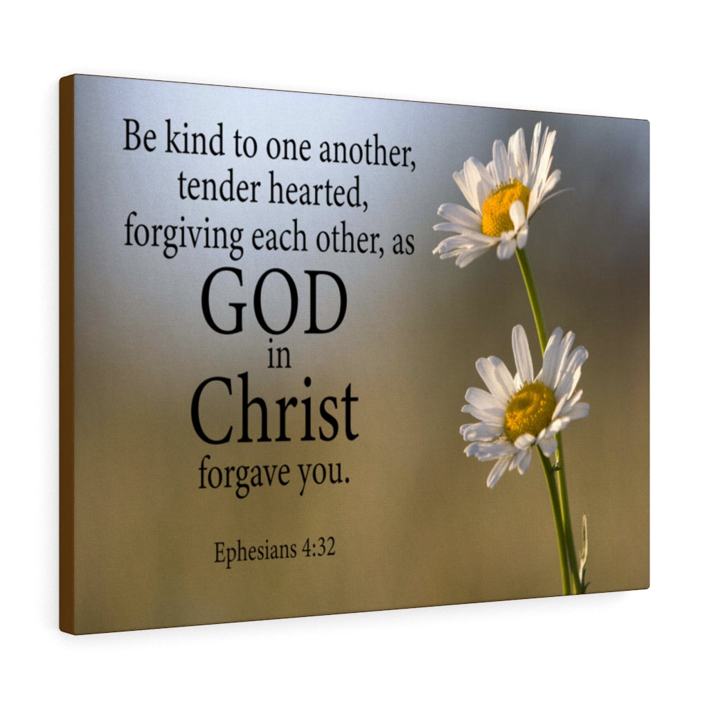 Scripture Walls Be Kind to One Another Ephesians 4:32 Wall Art Christian Home Decor Unframed-Express Your Love Gifts