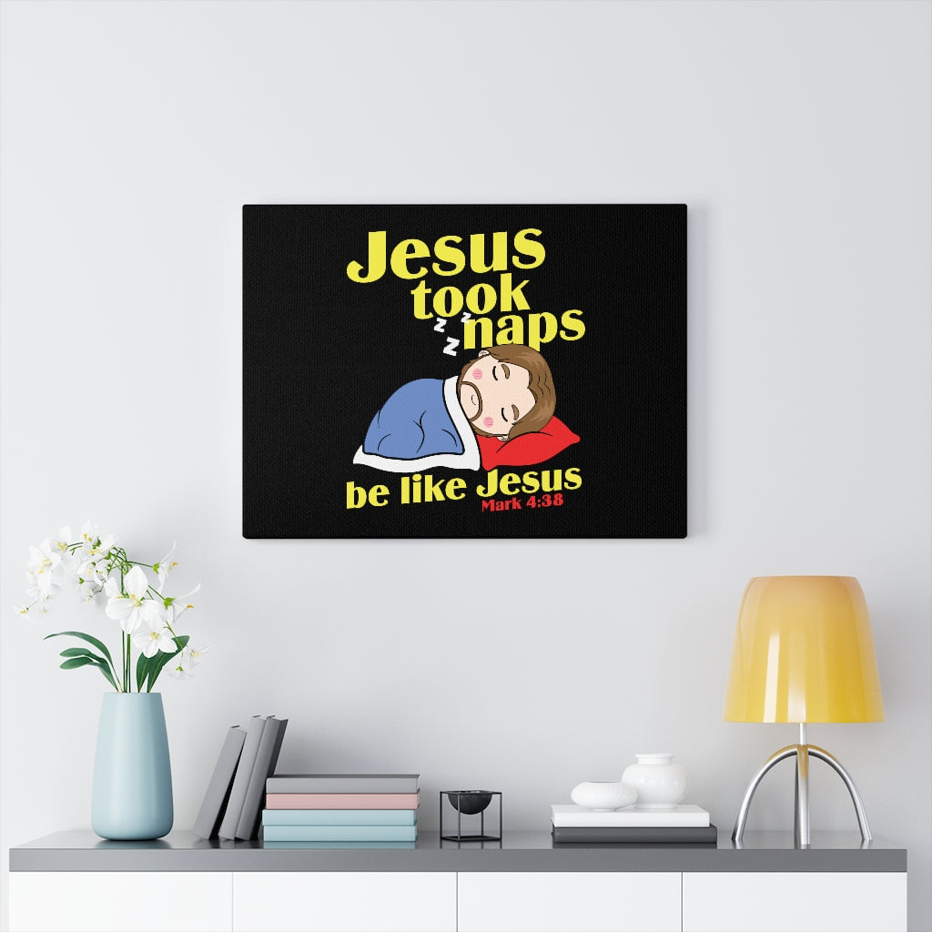 Scripture Walls Be Like Jesus Mark 4:38 Bible Verse Canvas Christian Wall Art Ready to Hang Unframed-Express Your Love Gifts