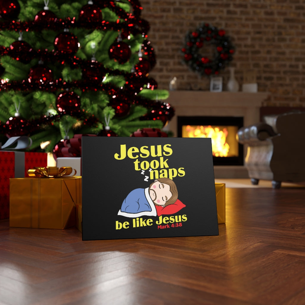 Scripture Walls Be Like Jesus Mark 4:38 Bible Verse Canvas Christian Wall Art Ready to Hang Unframed-Express Your Love Gifts