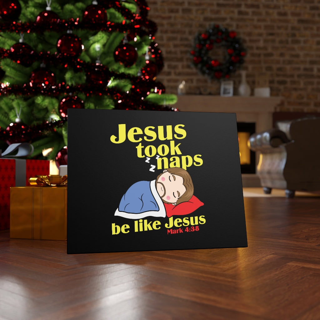 Scripture Walls Be Like Jesus Mark 4:38 Bible Verse Canvas Christian Wall Art Ready to Hang Unframed-Express Your Love Gifts