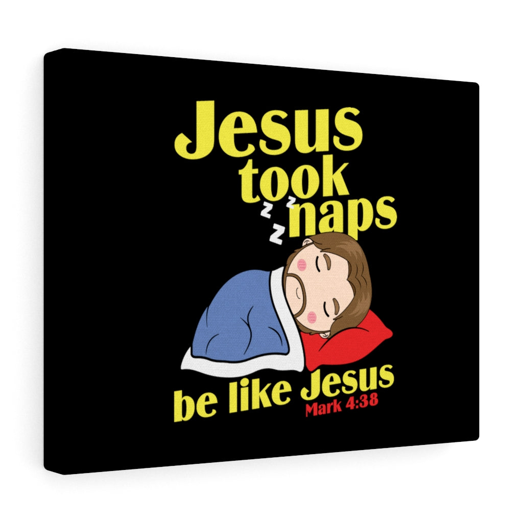 Scripture Walls Be Like Jesus Mark 4:38 Bible Verse Canvas Christian Wall Art Ready to Hang Unframed-Express Your Love Gifts