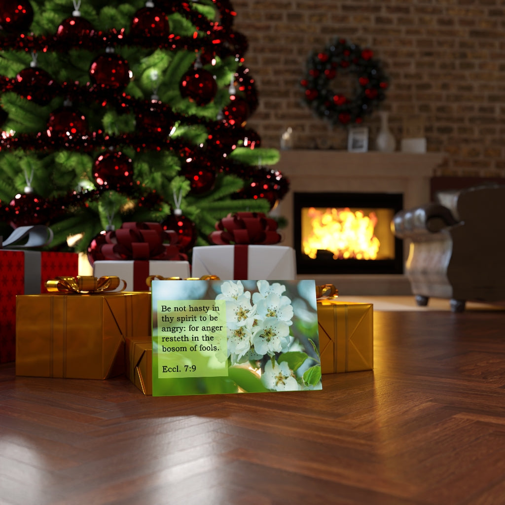 Scripture Walls Be Not Hasty Ecclesiastes 7:9 Bible Verse Canvas Christian Wall Art Ready to Hang Unframed-Express Your Love Gifts