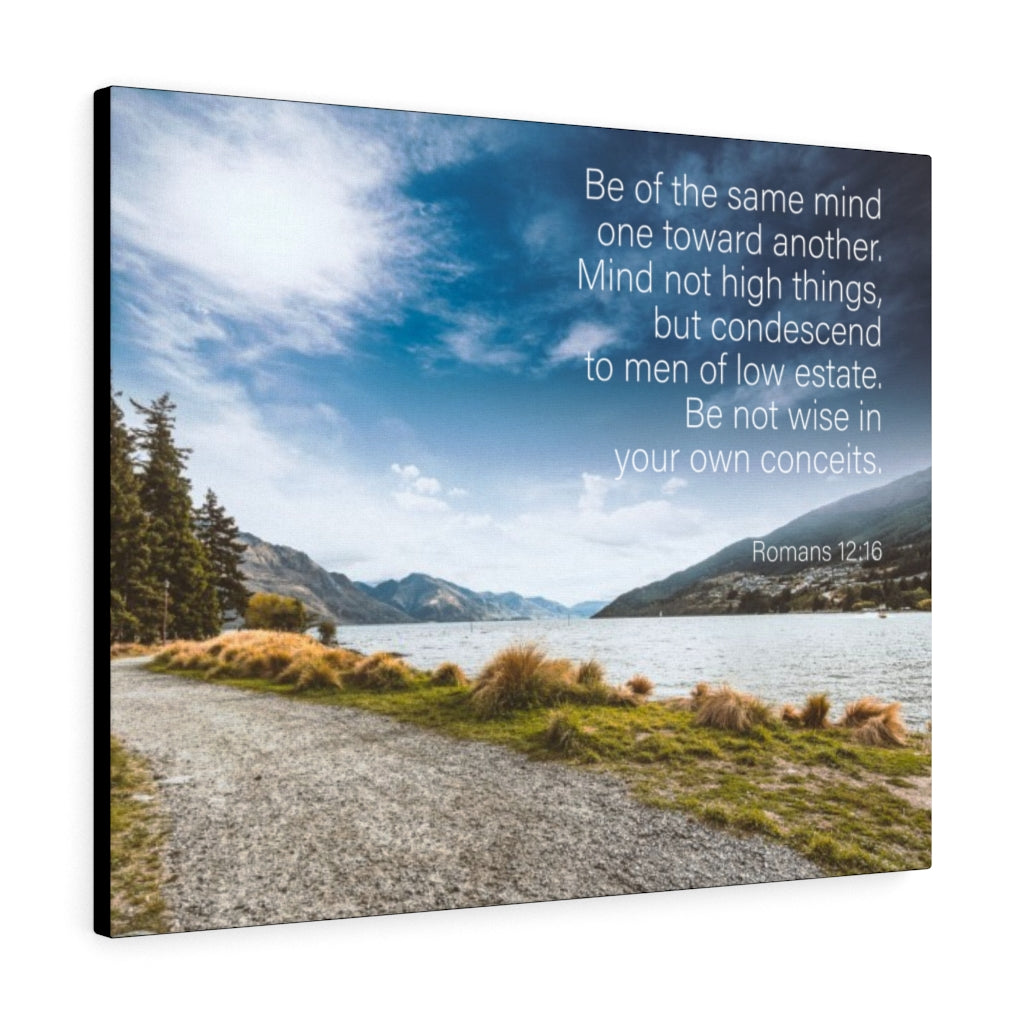Scripture Walls Be of The Same Mind Romans 12:16 Wall Art Christian Home Decor Unframed-Express Your Love Gifts