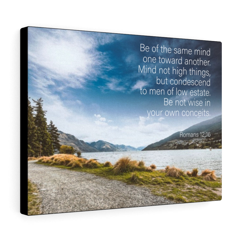 Scripture Walls Be of The Same Mind Romans 12:16 Wall Art Christian Home Decor Unframed-Express Your Love Gifts