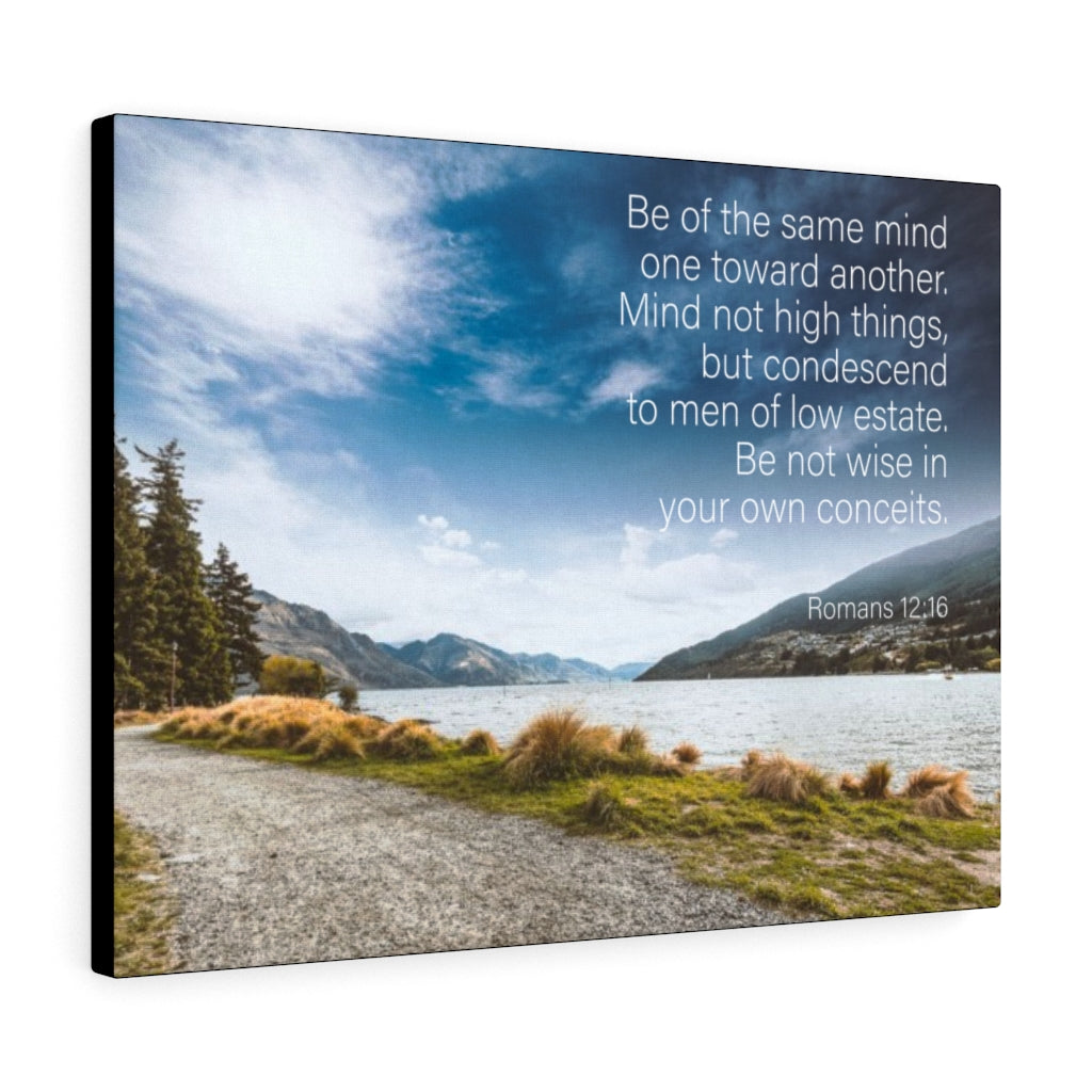 Scripture Walls Be of The Same Mind Romans 12:16 Wall Art Christian Home Decor Unframed-Express Your Love Gifts