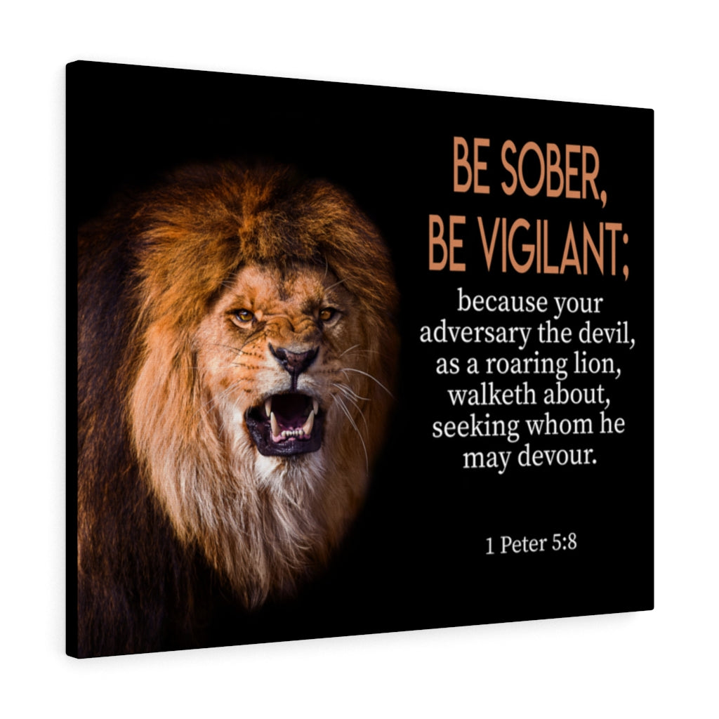 Scripture Walls Be On Guard 1 Peter 5:8Ã¢ÂÂ­ Wall Art Christian Home Decor Unframed-Express Your Love Gifts