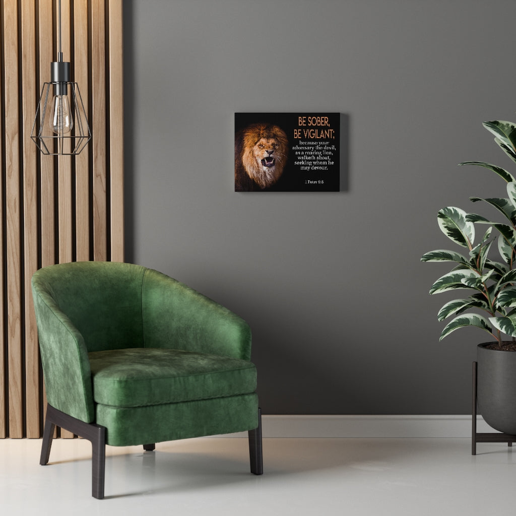 Scripture Walls Be On Guard 1 Peter 5:8Ã¢ÂÂ­ Wall Art Christian Home Decor Unframed-Express Your Love Gifts