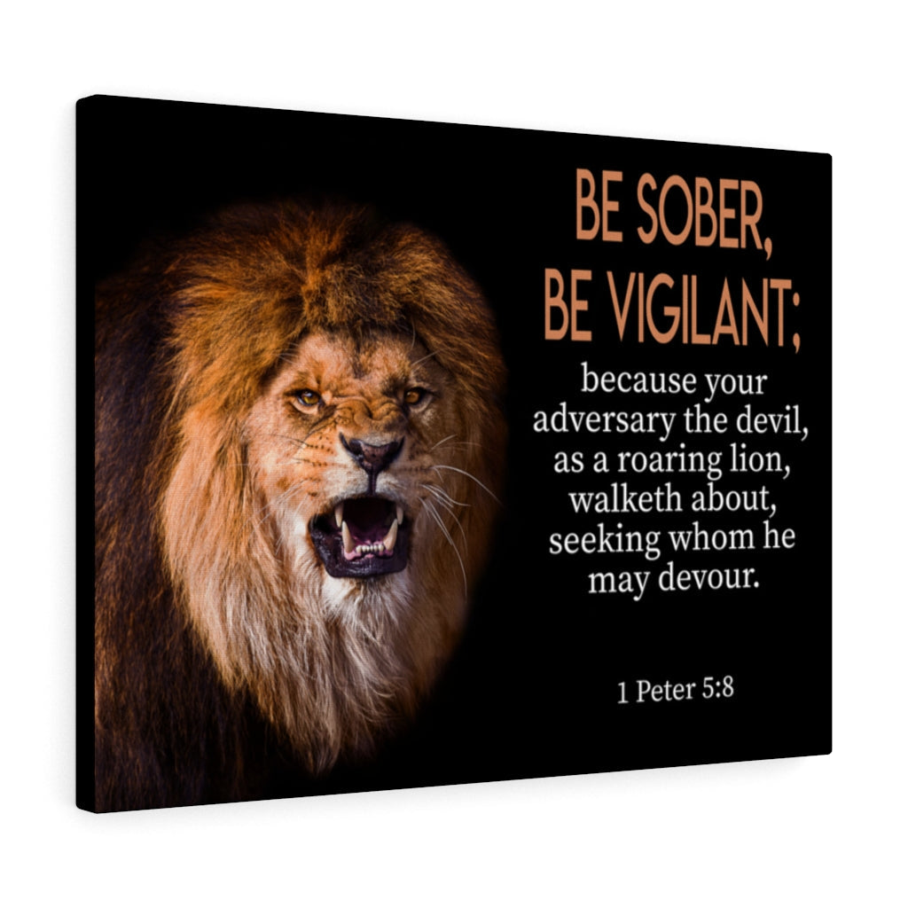 Scripture Walls Be On Guard 1 Peter 5:8Ã¢ÂÂ­ Wall Art Christian Home Decor Unframed-Express Your Love Gifts
