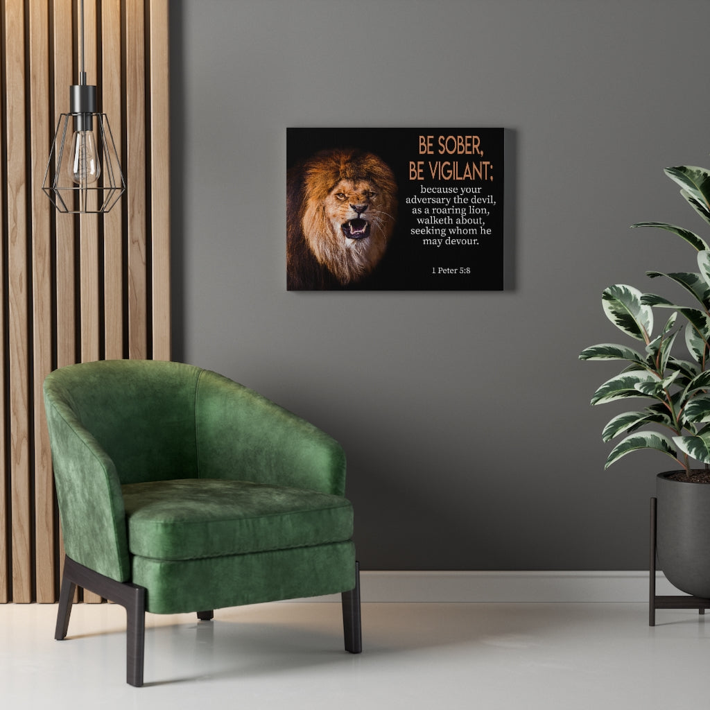 Scripture Walls Be On Guard 1 Peter 5:8Ã¢ÂÂ­ Wall Art Christian Home Decor Unframed-Express Your Love Gifts