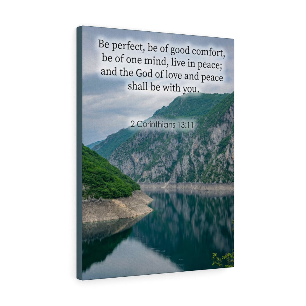 Scripture Walls Be Perfect 2 Corinthians 13:11 Bible Verse Canvas Christian Wall Art Ready to Hang Unframed-Express Your Love Gifts