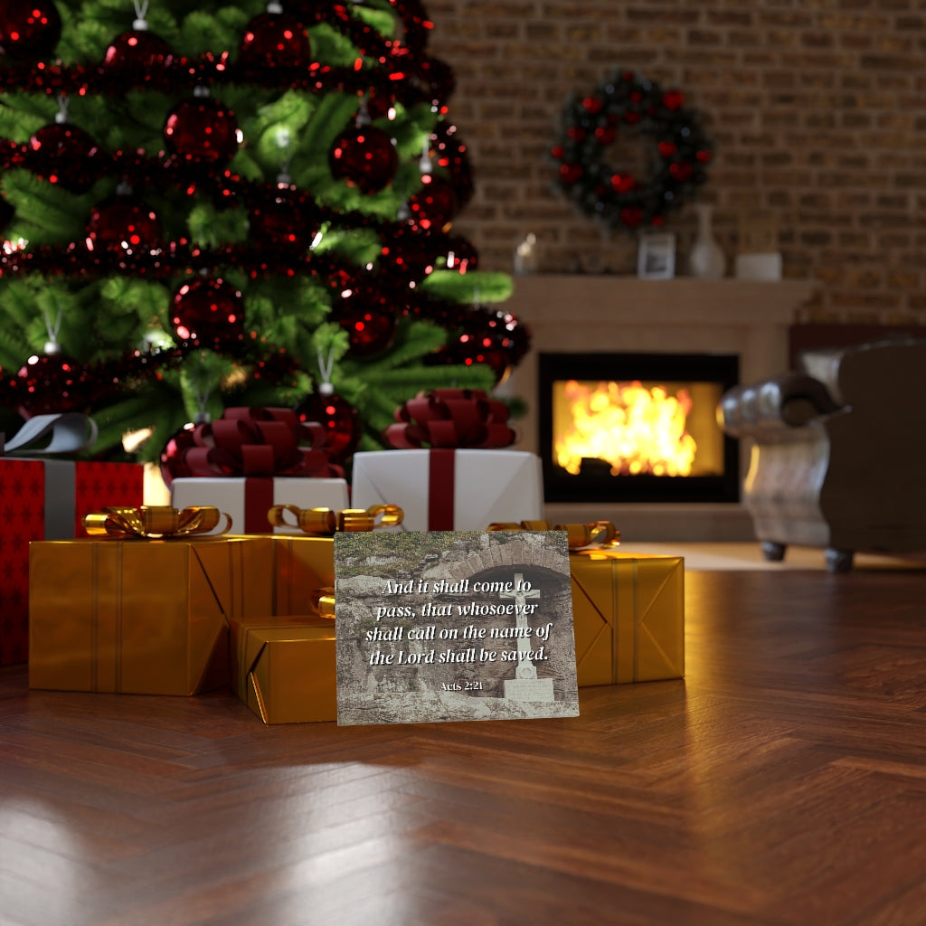 Scripture Walls Be Saved Acts 2:21 Bible Verse Canvas Christian Wall Art Ready to Hang Unframed-Express Your Love Gifts