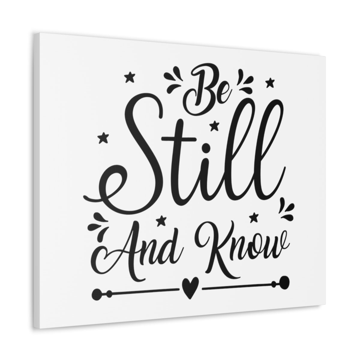 Scripture Walls Be Still And Know Psalm 46:10 Christian Wall Art Print Ready to Hang Unframed-Express Your Love Gifts