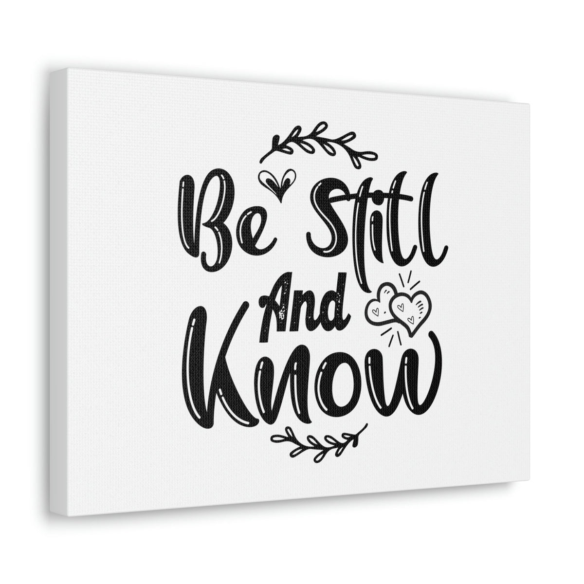 Scripture Walls Be Still And Know Psalm 46:10 Hearts Christian Wall Art Bible Verse Print Ready to Hang Unframed-Express Your Love Gifts