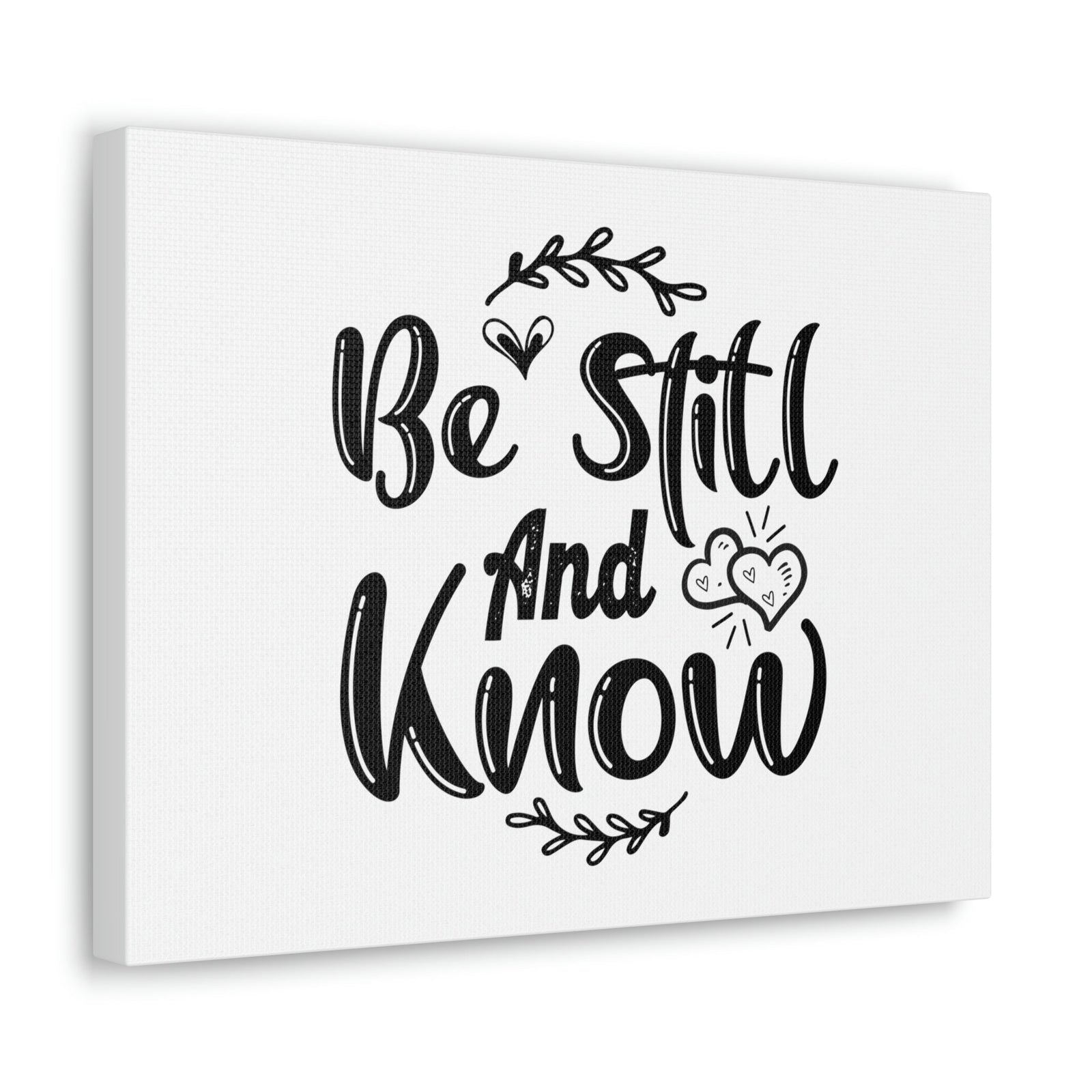 Scripture Walls Be Still And Know Psalm 46:10 Hearts Christian Wall Art Bible Verse Print Ready to Hang Unframed-Express Your Love Gifts