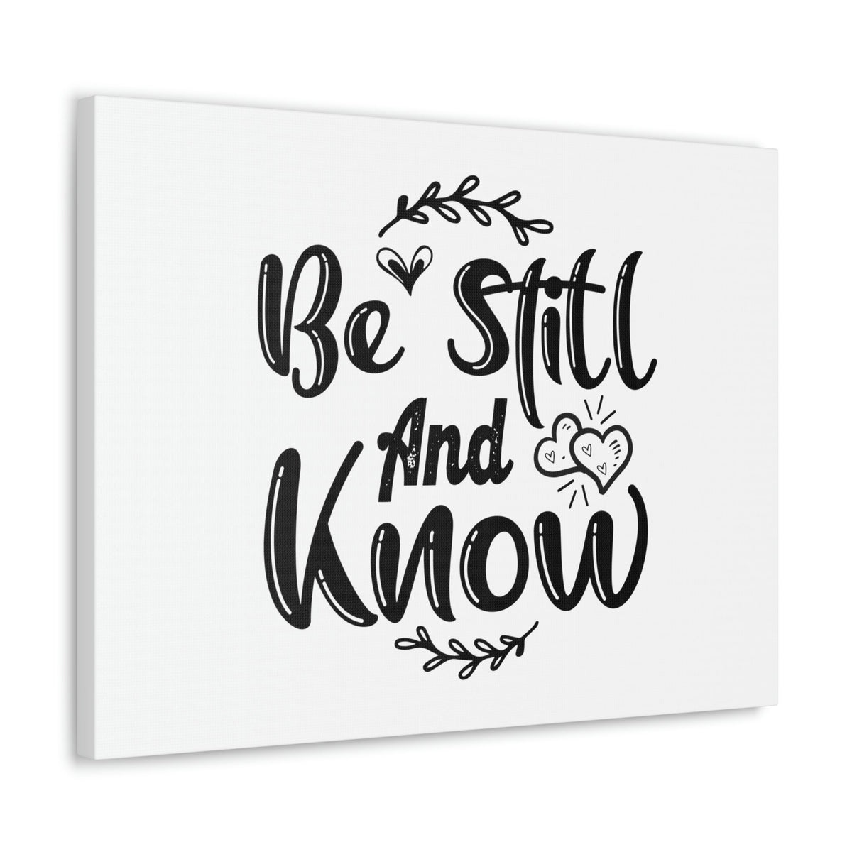 Scripture Walls Be Still And Know Psalm 46:10 Hearts Christian Wall Art Bible Verse Print Ready to Hang Unframed-Express Your Love Gifts