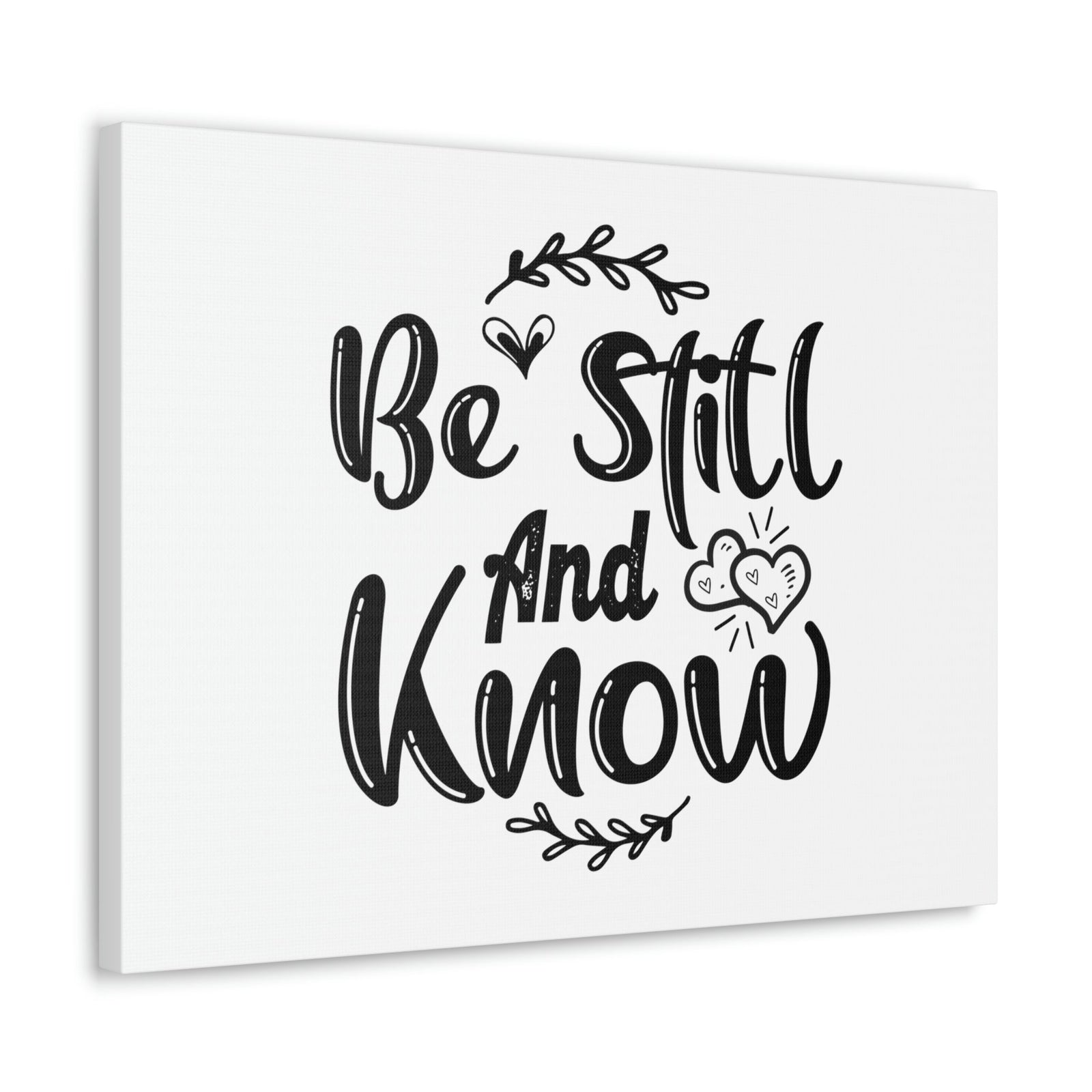 Scripture Walls Be Still And Know Psalm 46:10 Hearts Christian Wall Art Bible Verse Print Ready to Hang Unframed-Express Your Love Gifts