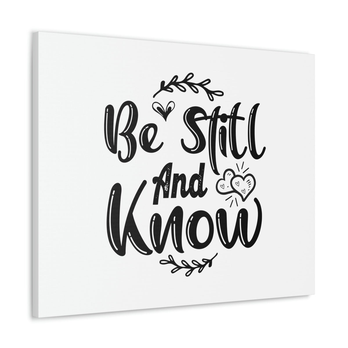 Scripture Walls Be Still And Know Psalm 46:10 Hearts Christian Wall Art Bible Verse Print Ready to Hang Unframed-Express Your Love Gifts