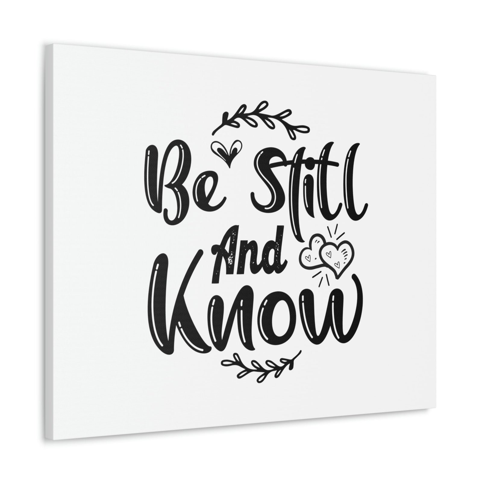 Scripture Walls Be Still And Know Psalm 46:10 Hearts Christian Wall Art Bible Verse Print Ready to Hang Unframed-Express Your Love Gifts