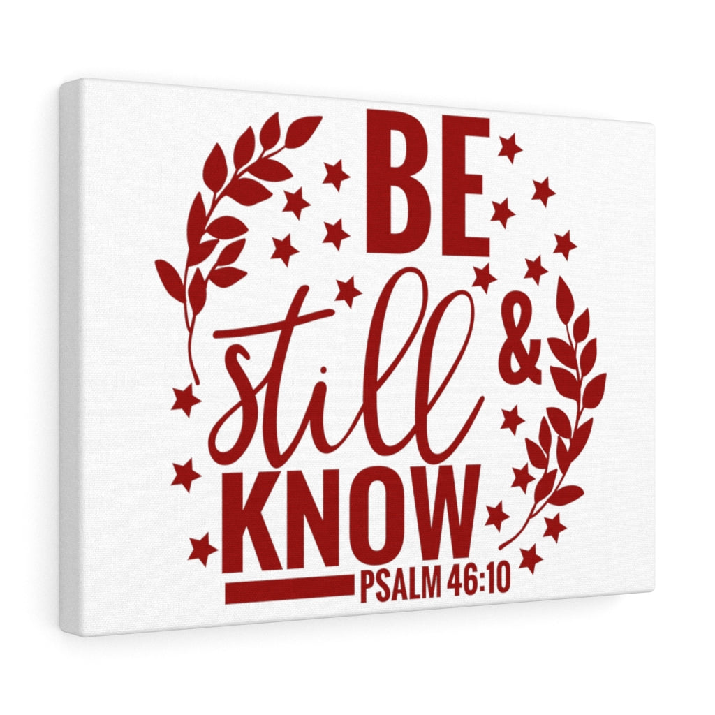 Scripture Walls Be Still And Know Stars Psalm 46:10 Bible Verse Canvas Christian Wall Art Ready to Hang Unframed-Express Your Love Gifts