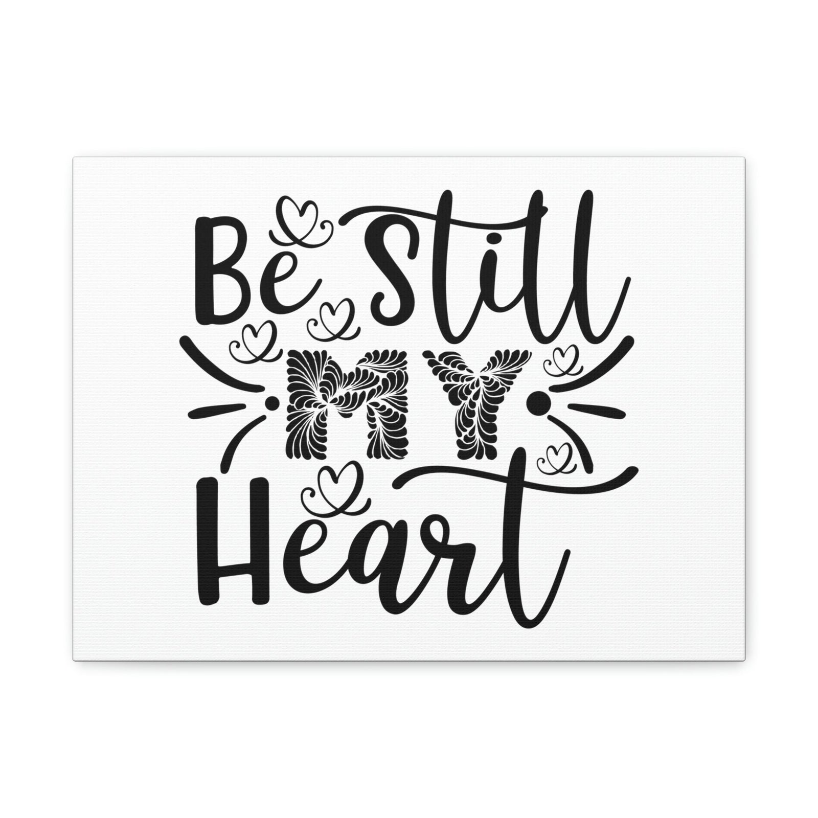 Scripture Walls Be Still My Heart Psalm 46:10 Christian Wall Art Print Ready to Hang Unframed-Express Your Love Gifts