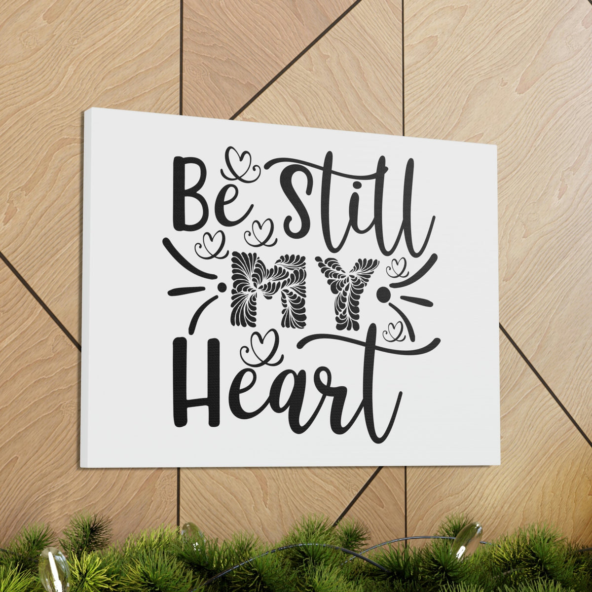 Scripture Walls Be Still My Heart Psalm 46:10 Christian Wall Art Print Ready to Hang Unframed-Express Your Love Gifts