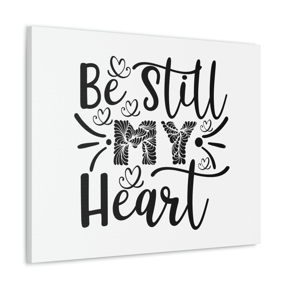 Scripture Walls Be Still My Heart Psalm 46:10 Christian Wall Art Print Ready to Hang Unframed-Express Your Love Gifts