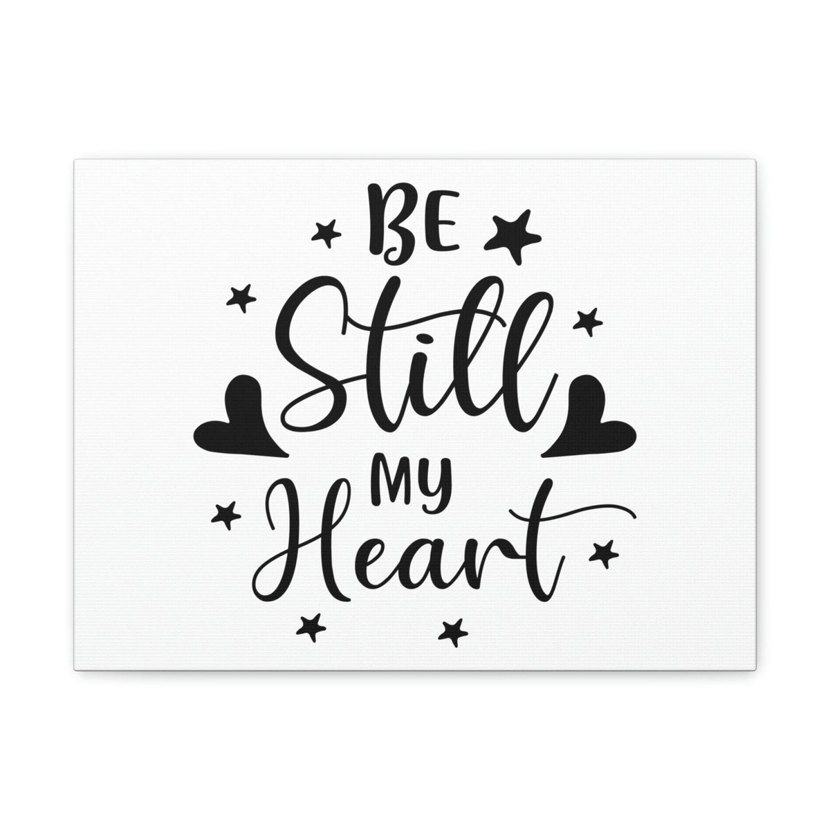 Scripture Walls Be Still My Heart Psalm 46:10 Simple Christian Wall Art Print Ready to Hang Unframed-Express Your Love Gifts