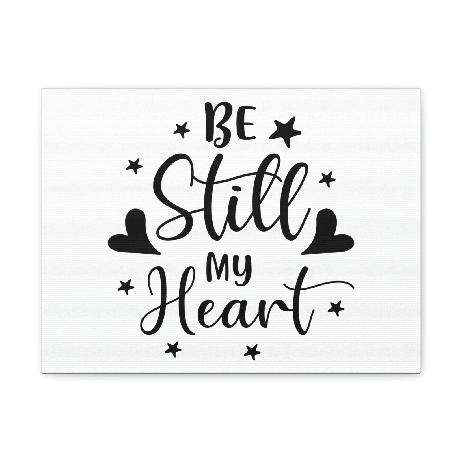 Scripture Walls Be Still My Heart Psalm 46:10 Simple Christian Wall Art Print Ready to Hang Unframed-Express Your Love Gifts