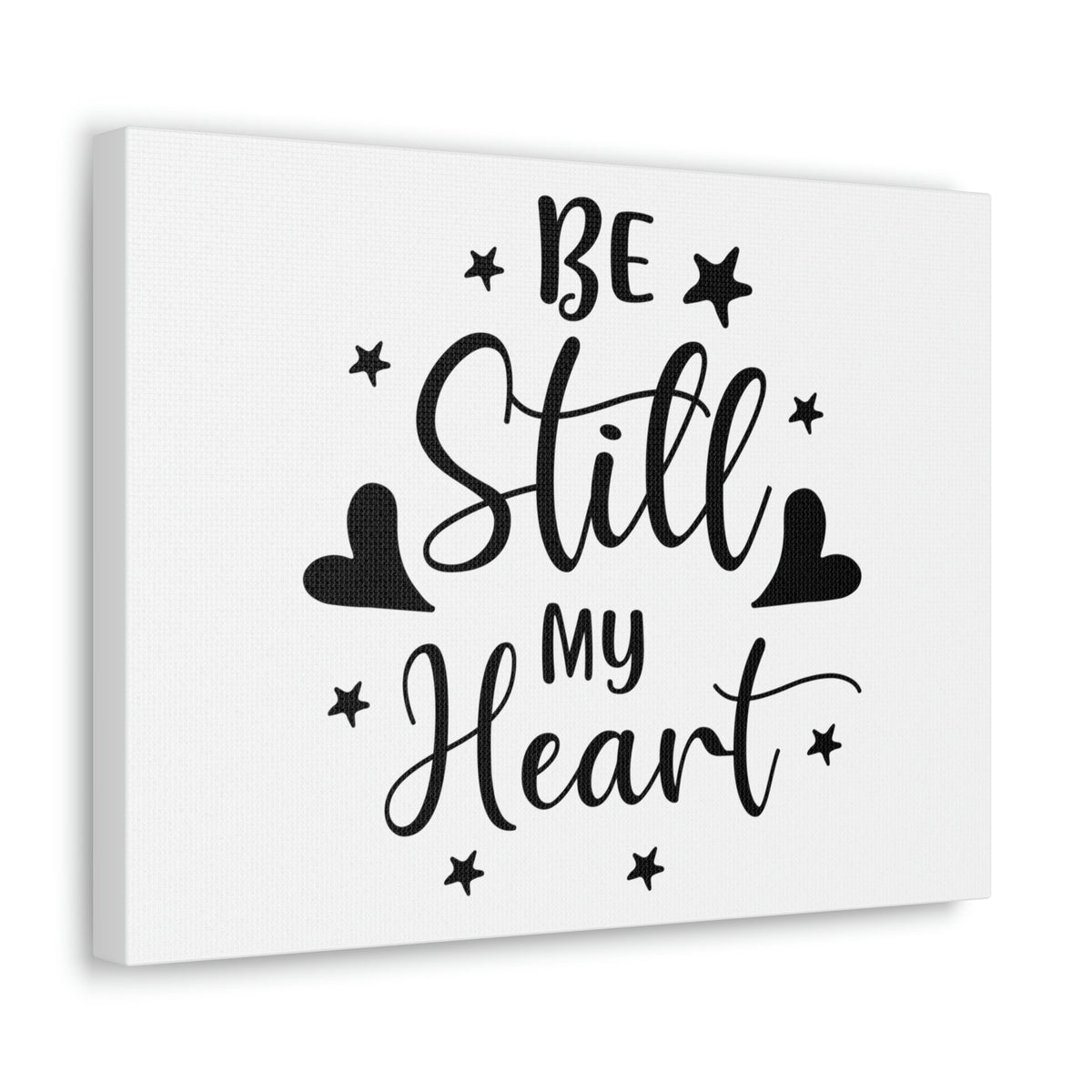 Scripture Walls Be Still My Heart Psalm 46:10 Simple Christian Wall Art Print Ready to Hang Unframed-Express Your Love Gifts