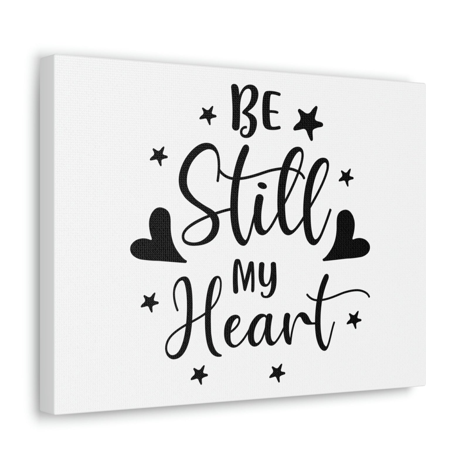 Scripture Walls Be Still My Heart Psalm 46:10 Simple Christian Wall Art Print Ready to Hang Unframed-Express Your Love Gifts