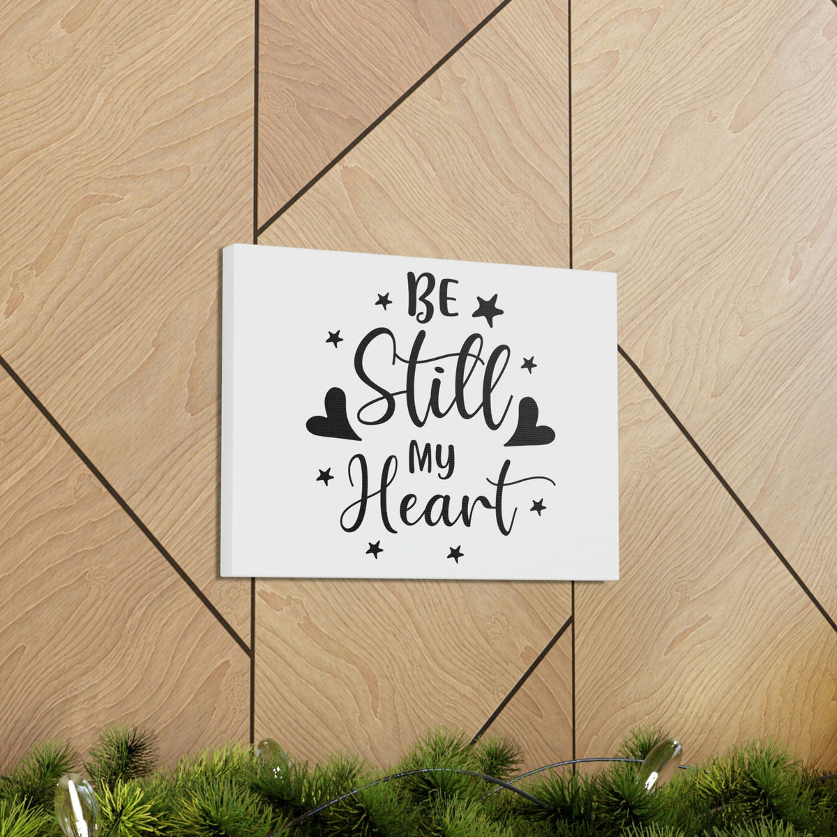 Scripture Walls Be Still My Heart Psalm 46:10 Simple Christian Wall Art Print Ready to Hang Unframed-Express Your Love Gifts