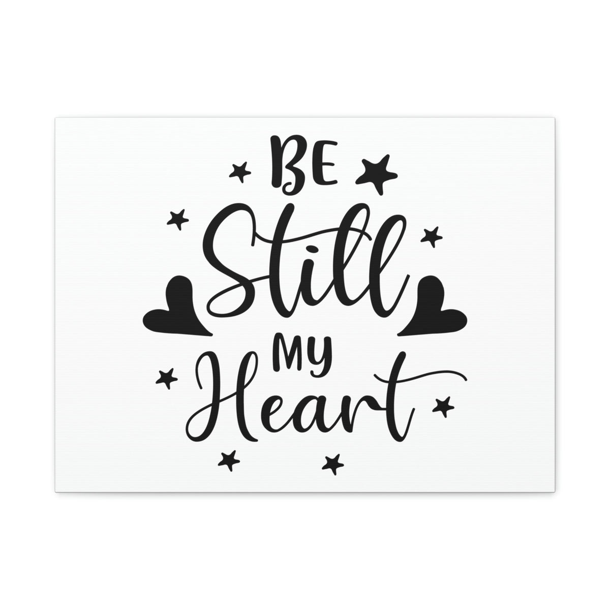 Scripture Walls Be Still My Heart Psalm 46:10 Simple Christian Wall Art Print Ready to Hang Unframed-Express Your Love Gifts