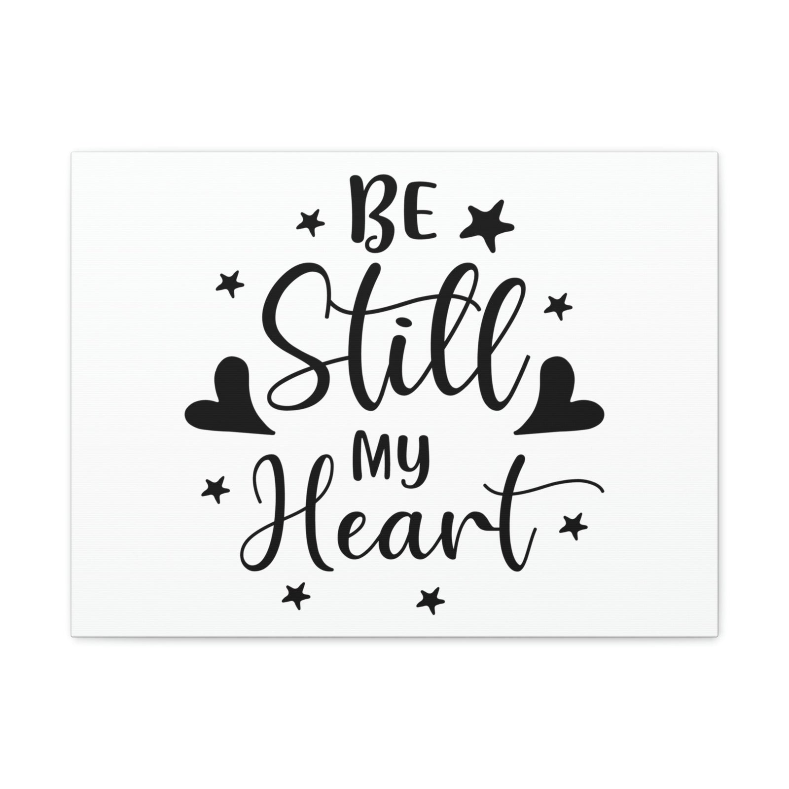 Scripture Walls Be Still My Heart Psalm 46:10 Simple Christian Wall Art Print Ready to Hang Unframed-Express Your Love Gifts