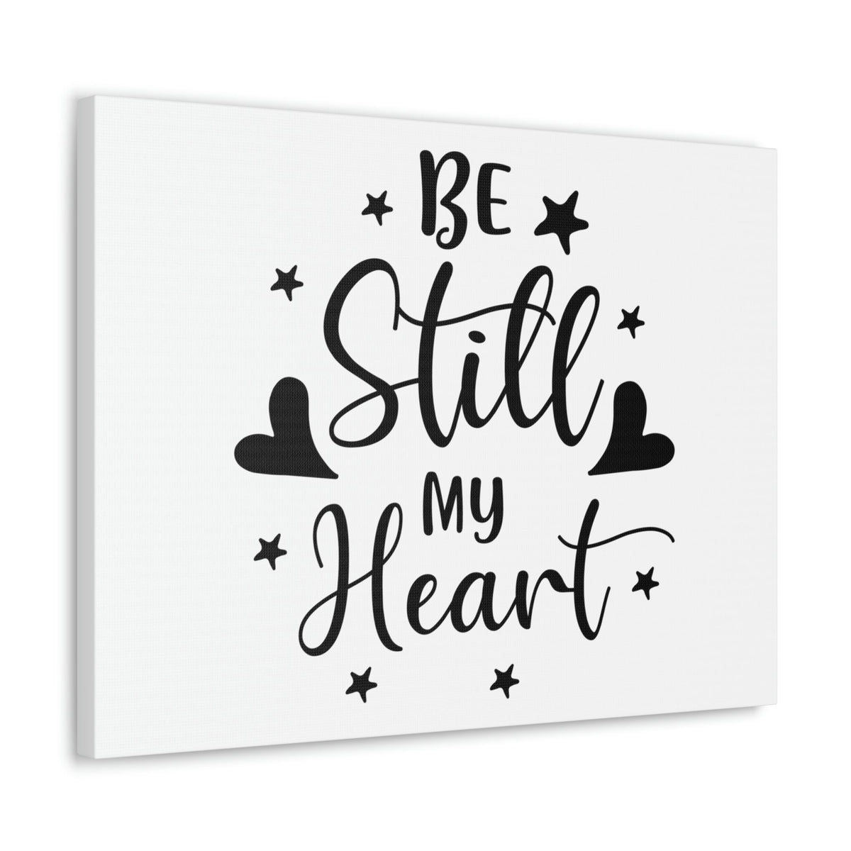 Scripture Walls Be Still My Heart Psalm 46:10 Simple Christian Wall Art Print Ready to Hang Unframed-Express Your Love Gifts