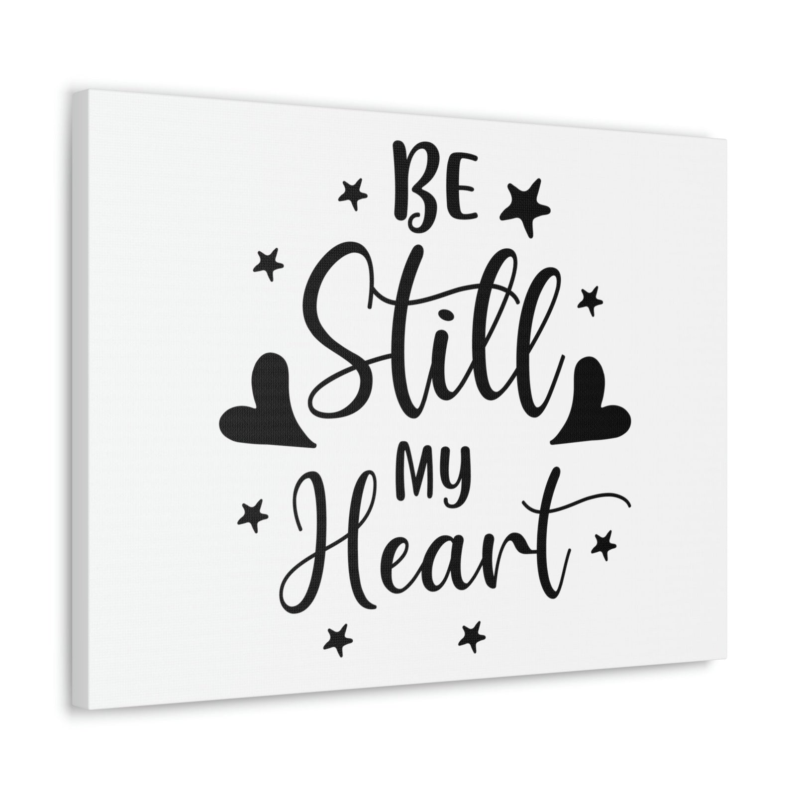 Scripture Walls Be Still My Heart Psalm 46:10 Simple Christian Wall Art Print Ready to Hang Unframed-Express Your Love Gifts