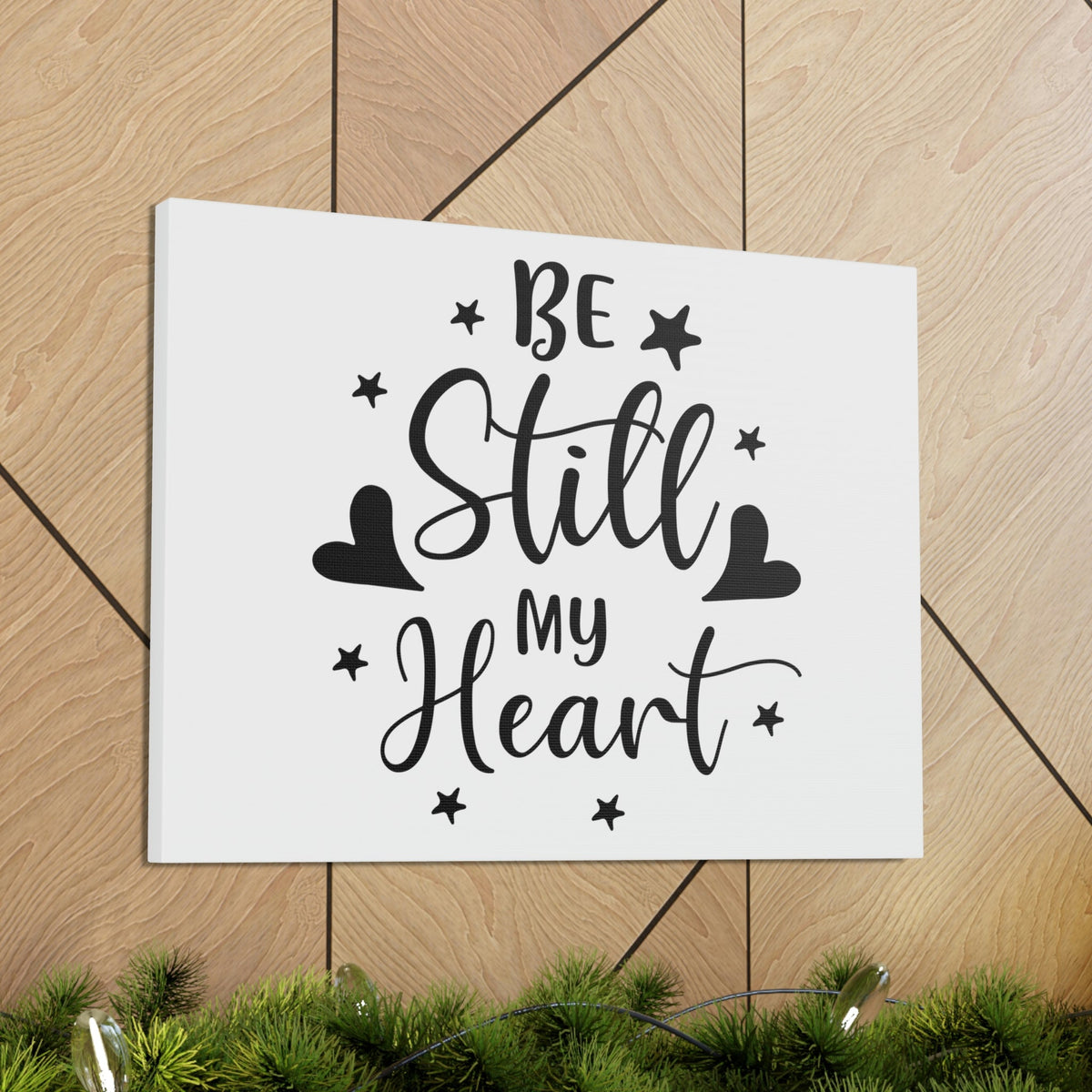 Scripture Walls Be Still My Heart Psalm 46:10 Simple Christian Wall Art Print Ready to Hang Unframed-Express Your Love Gifts