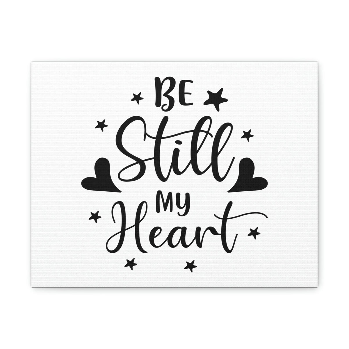 Scripture Walls Be Still My Heart Psalm 46:10 Simple Christian Wall Art Print Ready to Hang Unframed-Express Your Love Gifts